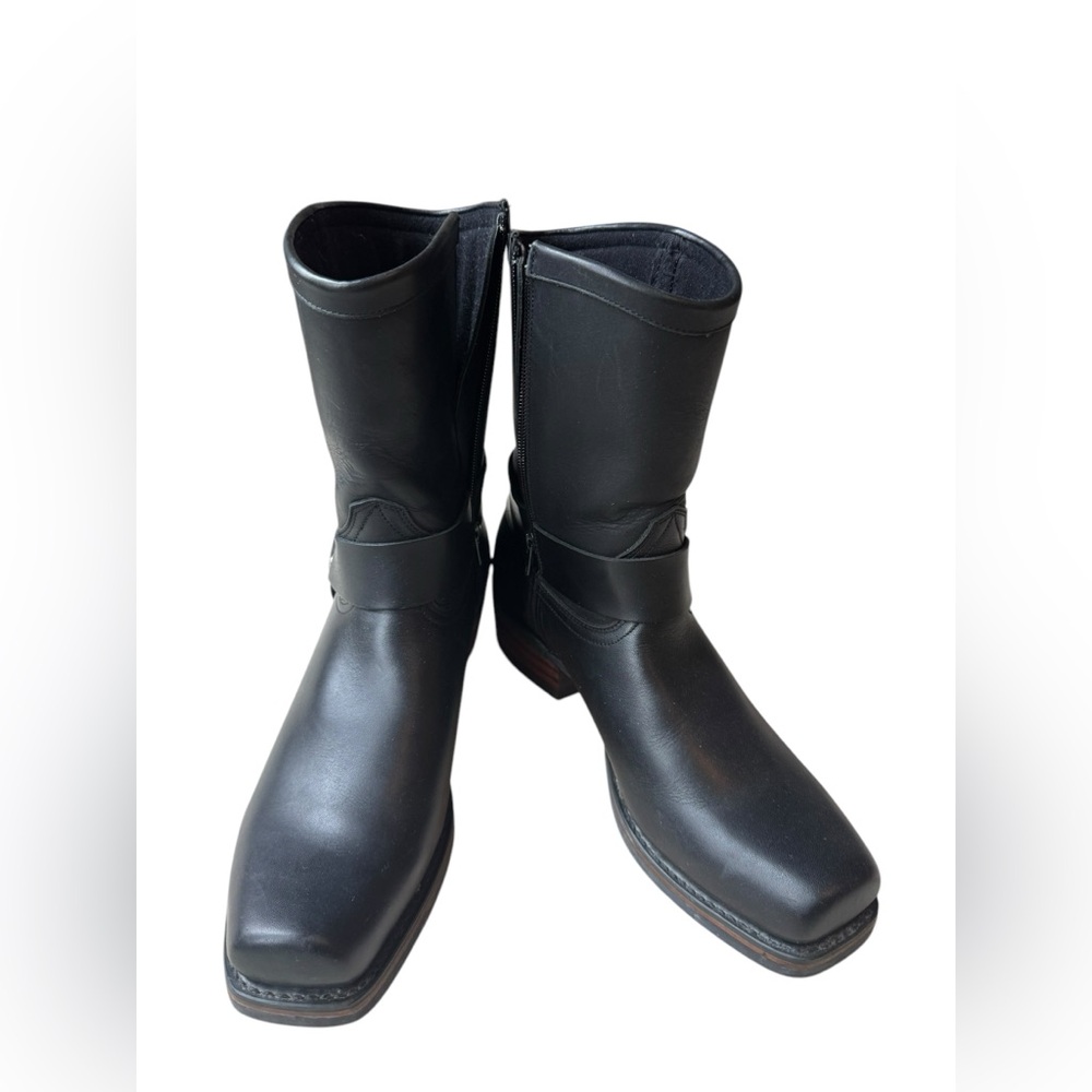 NWOT Dingo Black Leather Dean Riding Boots - Picture 3 of 10
